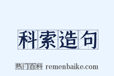 科索造句是什么意思的图片